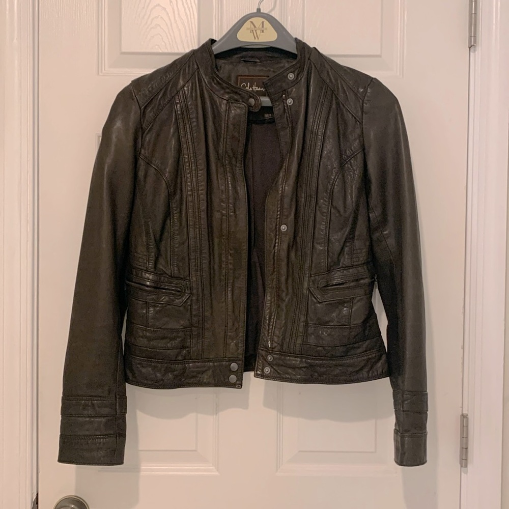 Genuine Lambskin Moto Jacket 🤎